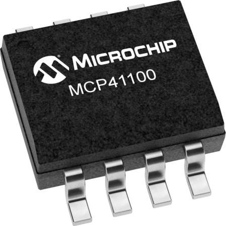 MCP41100-I-SN MCP41100-I/SN, Digital Potentiometer 100kΩ 256-Position Linear Serial-SPI 8-Pin SOIC