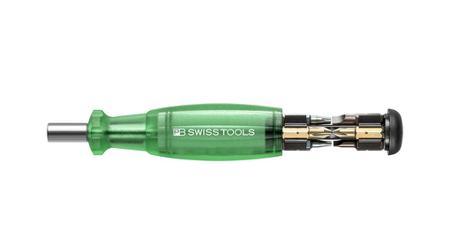 PB 6464.GREEN PB SWISS TOOLS Bit And Screwdriver Set 9 Pieces, Hexagon