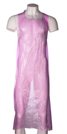 A0737 RS PRO Pink LDPE Food Safe Disposable Apron, 200 Per Box