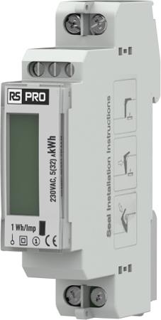 557-782 RS PRO 1 Phase LCD Energy MeterEnergy Meter