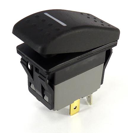 174-8302 RS Pro Rocker Switch Double Pole Double Throw (DPDT), On-Off-(On) Panel Mount