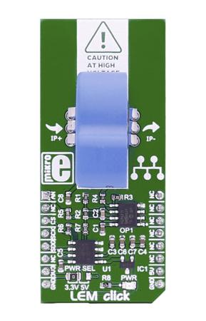 MIKROE-2553 MikroElektronika LEM Click for MCP3201, LTS 6-NP