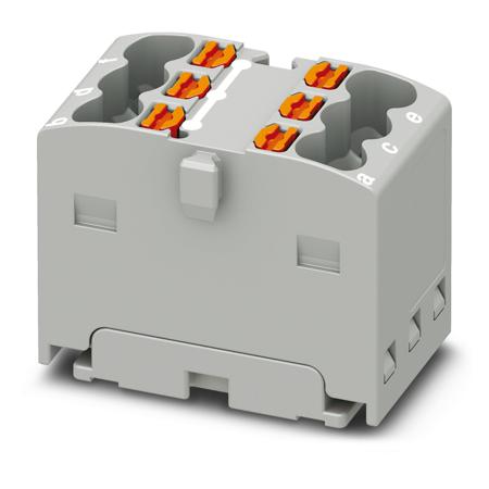 3002757 Phoenix Contact Distribution Block, 6 Way, 2.5mm², 17.5A, 450 V, Grey