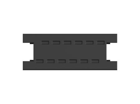 244631-E ERNI SMC Series Straight Surface Mount PCB Header, 12 Contact(s), 2 Row(s), Shrouded