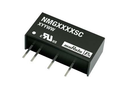 NMG1215SC Murata Power Solutions NMG 2W Isolated DC-DC Converter Through Hole, Vin 10.8 → 13.2 V dc, Vout 15V dc