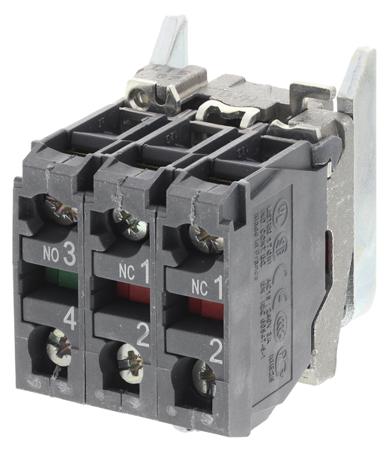 ZB4BZ141 Schneider Electric Harmony XB4 Series Contact Block, 600V, 1 NO + 2 NC