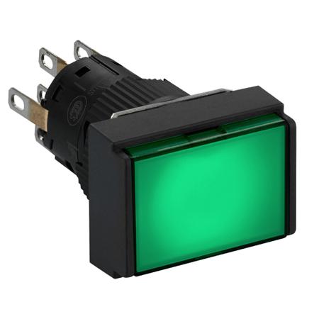 XB6EDW3B2P Schneider Electric Harmony XB6E Series Illuminated Push Button, Panel Mount, 16mm Cutout, DPDT, IP65