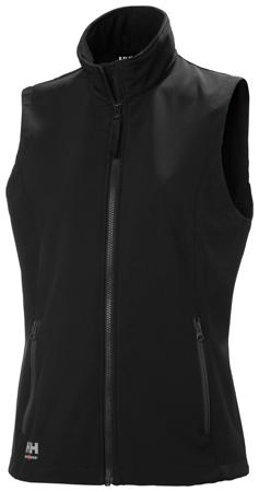 74242_990-L Helly Hansen MANCHESTER 2.0 1 Black, Breathable Work Vest Front Zip, L 1 EA