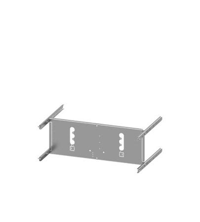 8PQ6000-8BA11 Siemens Grey 4 Gang Mounting Plate Sheet Steel Mounting Plate