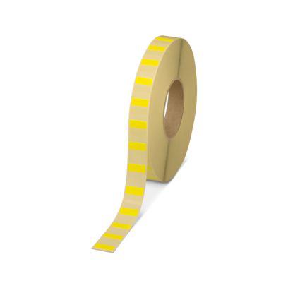 1199661 Phoenix Contact E-WML Adhesive Cable Label, Yellow, Pre-printed "Unlabeled", 3.2 → 5.1mm Cable, for Cylindrical