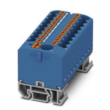 3274212 Phoenix Contact Distribution Block, 19 Way, 4mm², 24A, 690 V, Blue
