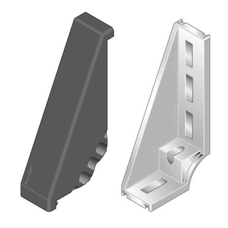3842548866 Bosch Rexroth Angular Cover Cap, Connecting Component, Strut Profile 45 mm, Groove Size 10mm