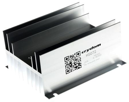 HS072 Sensata Crydom HS Series Panel Mount Relay Heatsink for Use with 1-2 Single/Dual Solid State Relays