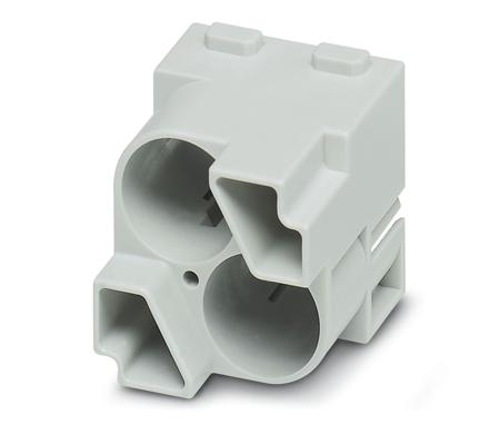 1417374 Phoenix Contact Heavy Duty Power Connector Module, 10A, Male, HC-M-EMV Series, 2 Contacts