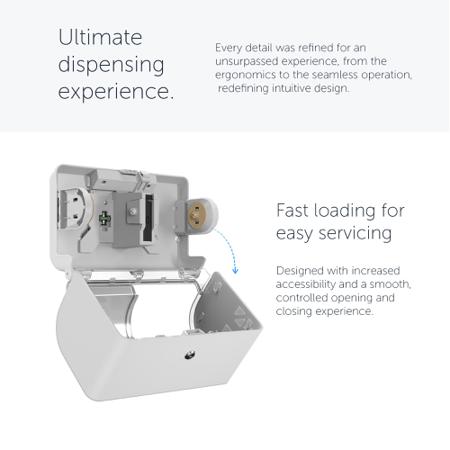 53945 Kimberly Clark White Plastic Toilet Roll Dispenser, 32.39mm x 18.42mm x 21.27mm