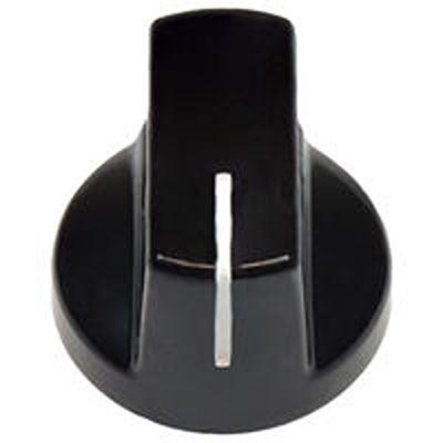 ACCKPP1915NLP14 Vishay 19mm Black Potentiometer Knob for 1/4in Shaft Screw Fix,
