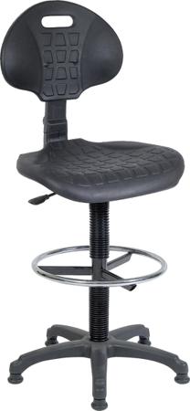 180-9715 RS PRO Black Plastic Drafting Chair