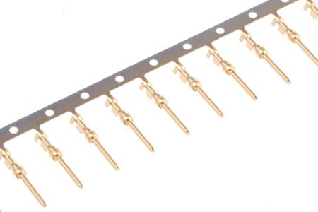 66506-3 TE Connectivity, AMPLIMITE HDP-20 Series, size 20 Male Crimp D-sub Connector Contact, Gold over Nickel Signal, 24