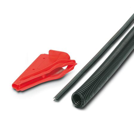 3240845 Phoenix Contact 10m Black Cable Cover in Polyamide, 17mm Inside dia.