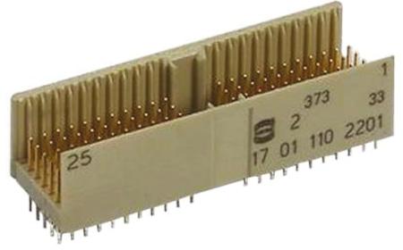 17011542201 HARTING, har-bus HM 2mm Pitch Hard Metric Type A Backplane Connector, Male, Straight, 7 Row, 154 Way