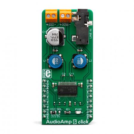 MIKROE-3448 MikroElektronika , AudioAmp 6 Click Audio Amplifier for TPA3138D2