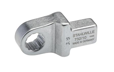 58621024 STAHLWILLE 5862 Series Round Insertion Ring Spanner, 17.2 mm, 9 x 12mm Insert, Chrome Plated Finish