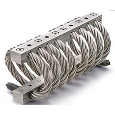 629-664 RS PRO Rectangular M6mm Anti Vibration Mount, Wire Rope Isolator with 300daN Compression Load