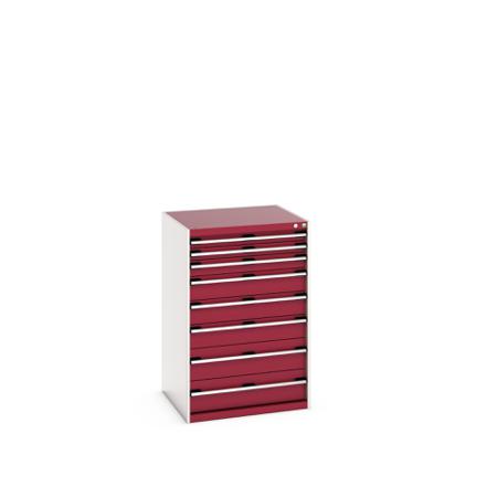 40028033-24V Bott 8 Cabinet, Steel, 1200mm x 750mm x 800mm, Red