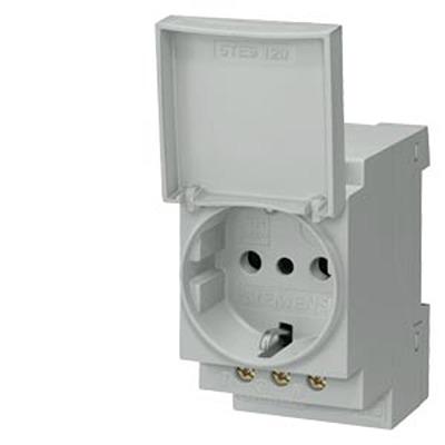 5TE6802 Siemens Grey 1 Gang Thermoplastic 16 A Power Socket Socket