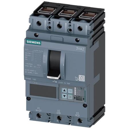 3VA2163-5JP36-0AA0 Siemens SENTRON Electronic Circuit Breaker 63A 3VA2, 3 channels