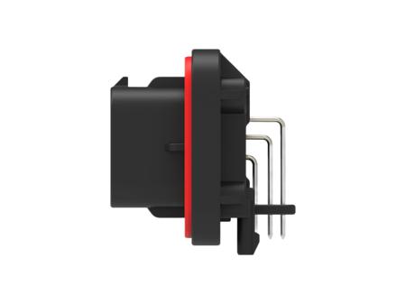 2384723-3 TE Connectivity, SUPERSEAL Cable connector Plug Black Board Mount 34 Way, Through Hole Termination