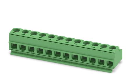 1755839 Phoenix Contact, 5mm Pitch, PT 1.5/12-PH-5.0 CLIP, 12 Way, Pluggable Terminal Block, Plug, Screw Termination,