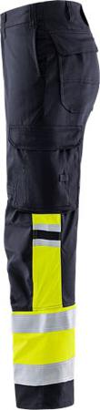 129518-171-301 Fristads 2162 ATHF Men's Trousers Navy, Yellow 86 cm Waist 76cm Leg