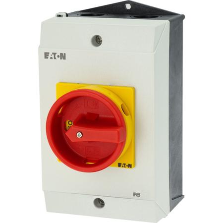 207335-P3-63-I3-SVB Eaton 3 Pole Surface Mount Isolator Switch - 63A Maximum Current, 30kW Power Rating, IP65