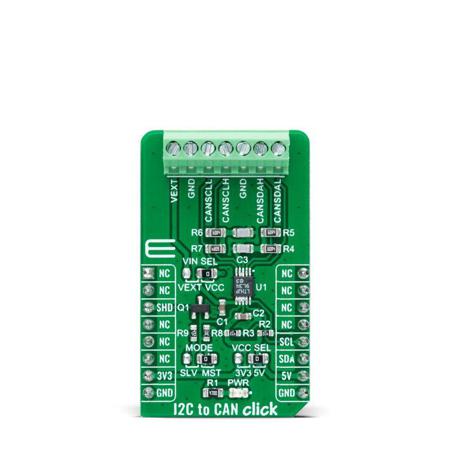 MIKROE-4644 MikroElektronika I2C to CAN Click LT3960 RF Transceiver Development Board for mikroBUS socket 400KHz
