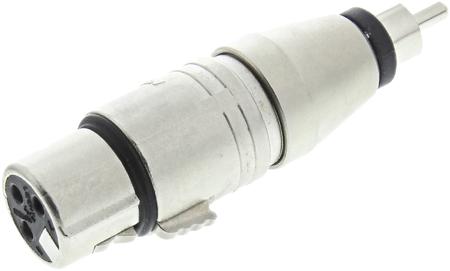 NA2FPMM Neutrik AV Adapter, Female XLR to Male RCA