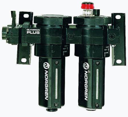 FL64-403 Norgren G 1/2 Filter Regulator Lubricator, Automatic Drain, 40μm Filtration Size