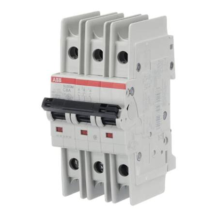 2CDS273337R0084 ABB SU200 M MCB, 3P, 8A Curve C, 400V AC, 15 kA Breaking Capacity
