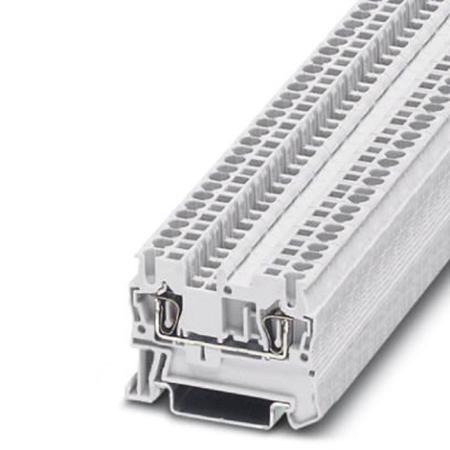 3037119 Phoenix Contact  ST 2.5 WH Series White, 2.5mm², Single-Level, Spring Clamp Termination