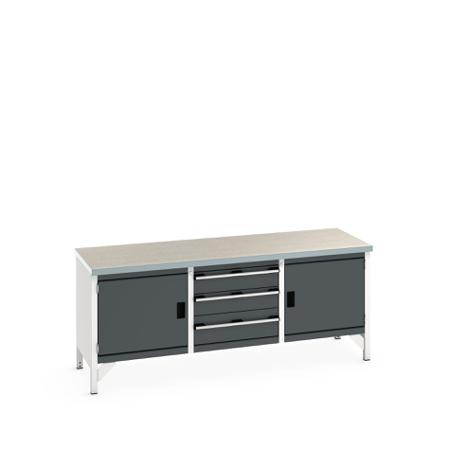 41002057-19V Bott 41002057.19V Sheet Steel Workbench, 840mm x 750mm x 2000mm