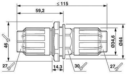 1403840 Phoenix Contact QUICKON QPD Series Connector