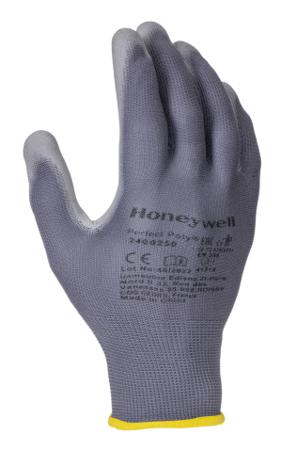 2400250-08 Honeywell Safety Grey Nylon Polyamide Work Gloves, Size 8, Polyurethane Coating