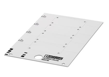 0828786 Phoenix Contact, US-EMSP (50X30) Device Marker for use with Modular Terminal Block