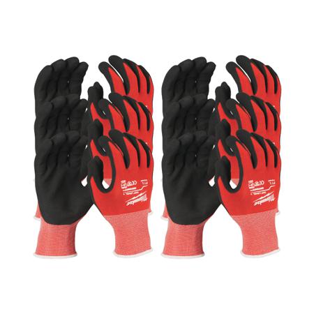 4932471615 Milwaukee CUT A Black/Red Nitrile Cut Resistant Work Gloves, Size 9, L, Nitrile Coating
