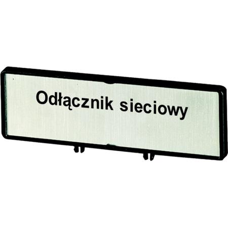 186888 ZFSNT71-P3 Eaton Label for Use with P3, T5, T5B