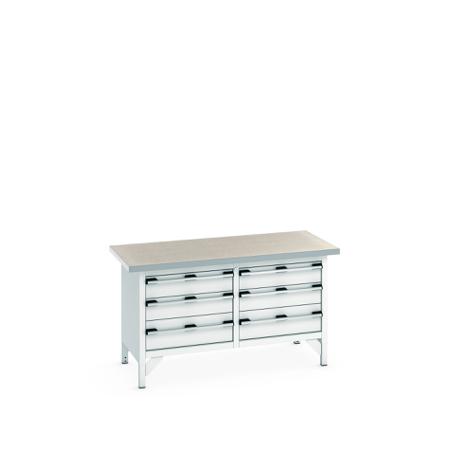 41002033-16V Bott 41002033.16V Sheet Steel Workbench, 840mm x 750mm x 1500mm