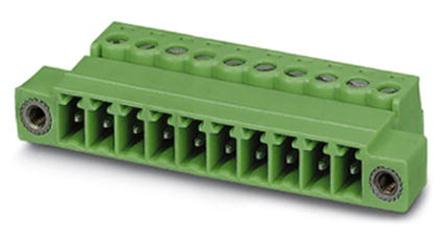 1858099 Phoenix Contact, 3.81mm Pitch, IMC 1.5/ 8-STGF-3.81, 8 Way, , Pluggable Terminal Block, Inverted Plug, Cable Mount,