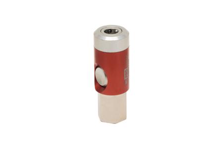 325-509 RS PRO Aluminium, Brass, Steel Female Pneumatic Quick Connect Coupling, G 1/4 Female Threaded