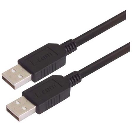 CAUBLKAA-05M L-Com USB 2.0, Male USB A to Male USB A, 500mm