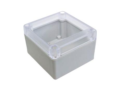 RP1060C Hammond RP Series Light Grey Polycarbonate General Purpose Enclosure, IP65, Clear Lid, 85 x 80 x 55mm